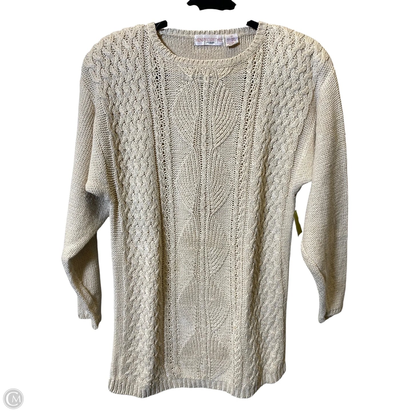 Sweater By Henry Grethel In Beige, Size: S