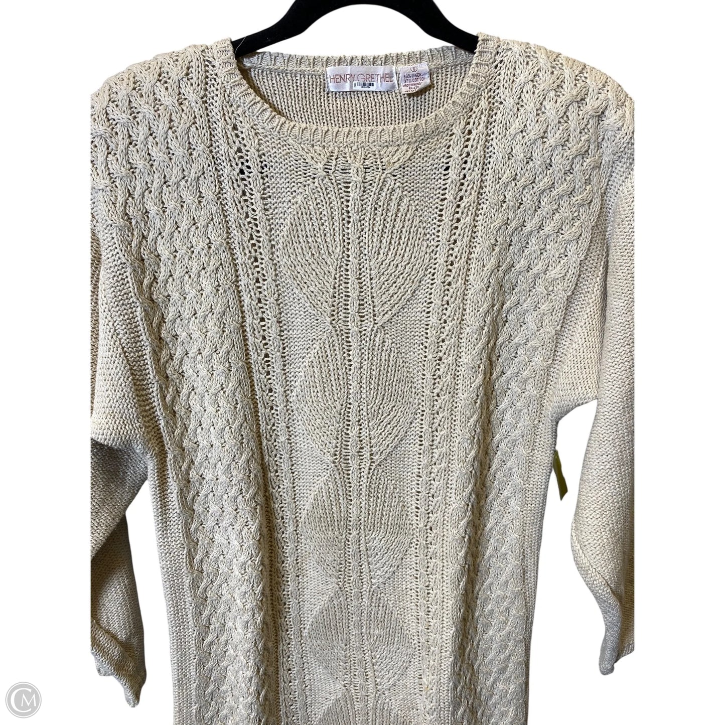 Sweater By Henry Grethel In Beige, Size: S