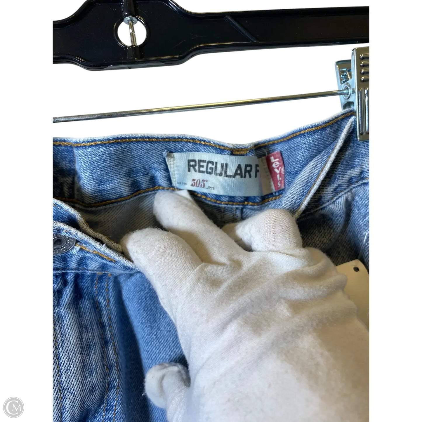 Jeans Straight By Levis In Blue, Size: 34