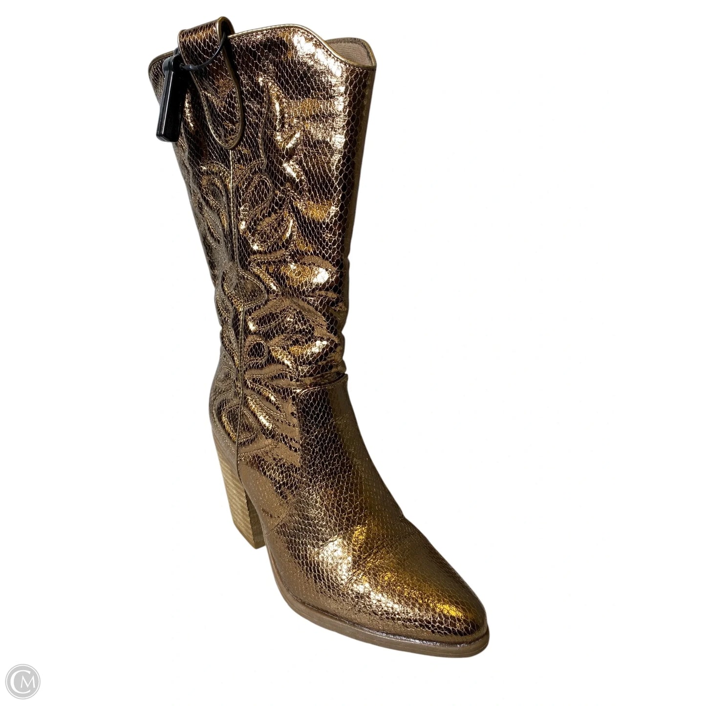 Boots Western By Michael Shannon In Gold, Size: 7.5