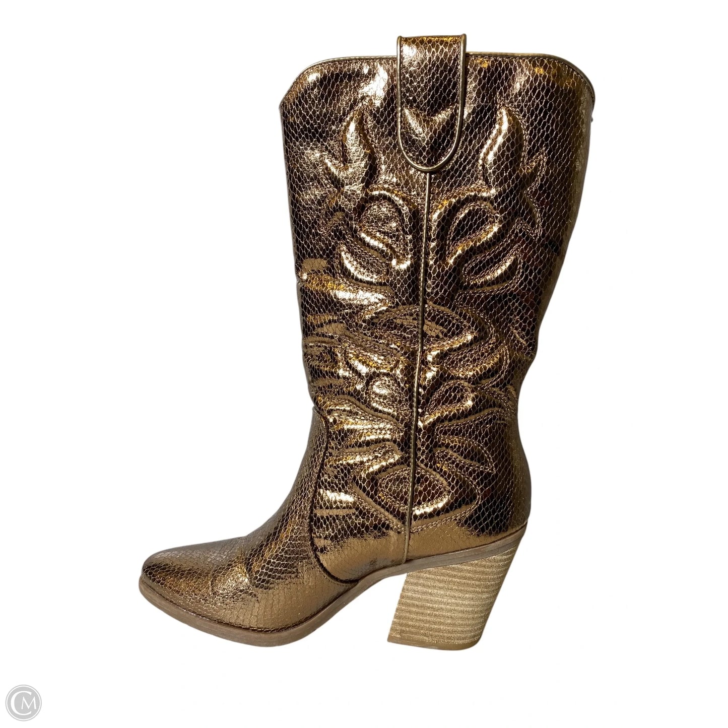 Boots Western By Michael Shannon In Gold, Size: 7.5