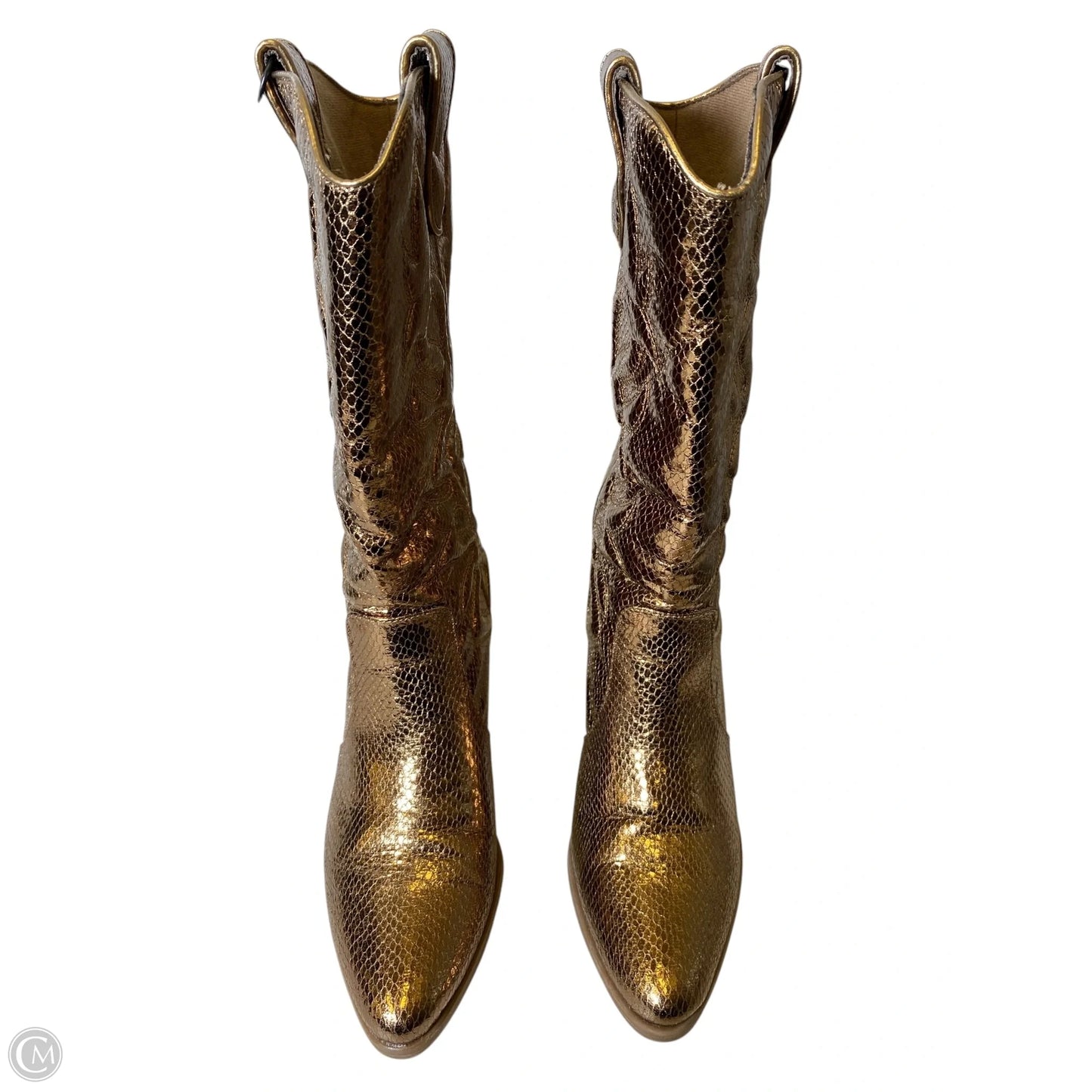 Boots Western By Michael Shannon In Gold, Size: 7.5