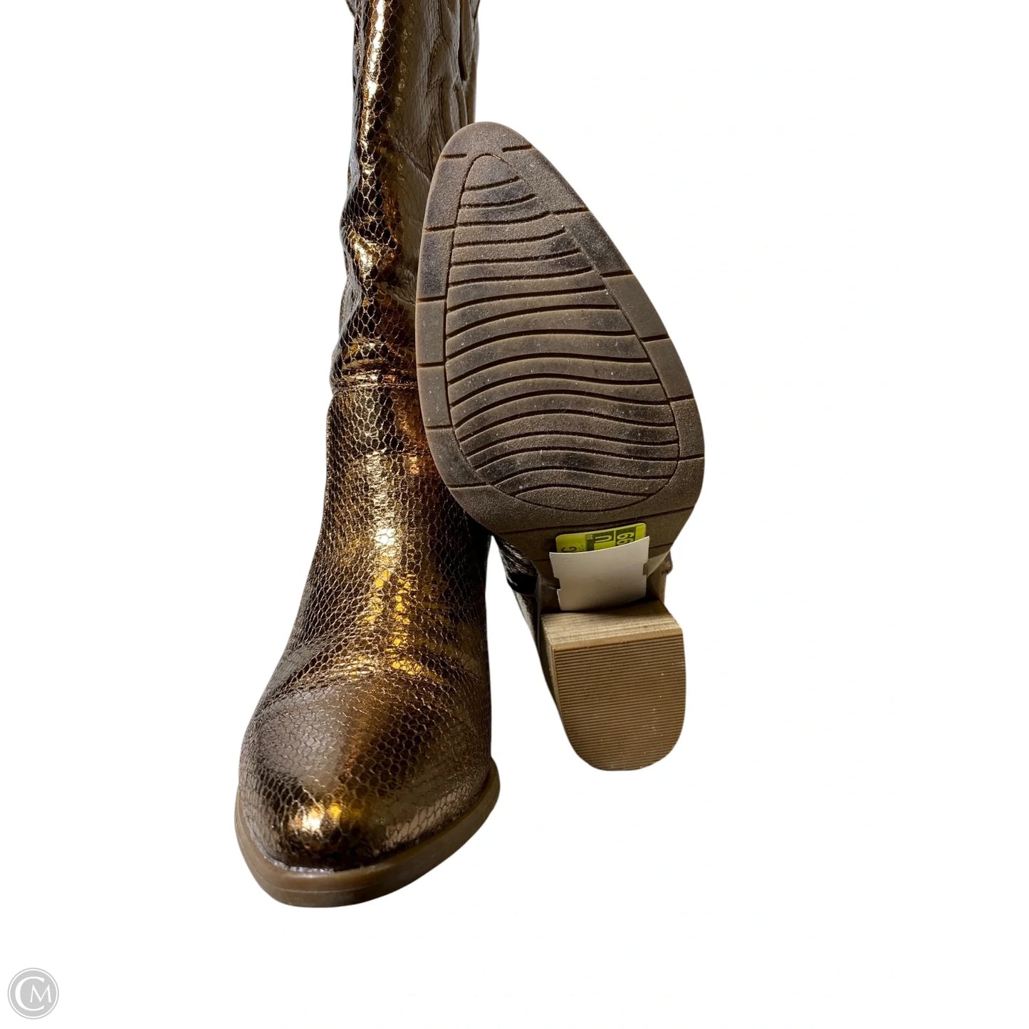 Boots Western By Michael Shannon In Gold, Size: 7.5