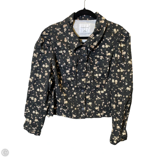 Jacket Denim By Celebrity Pink In Floral Print, Size: XXL