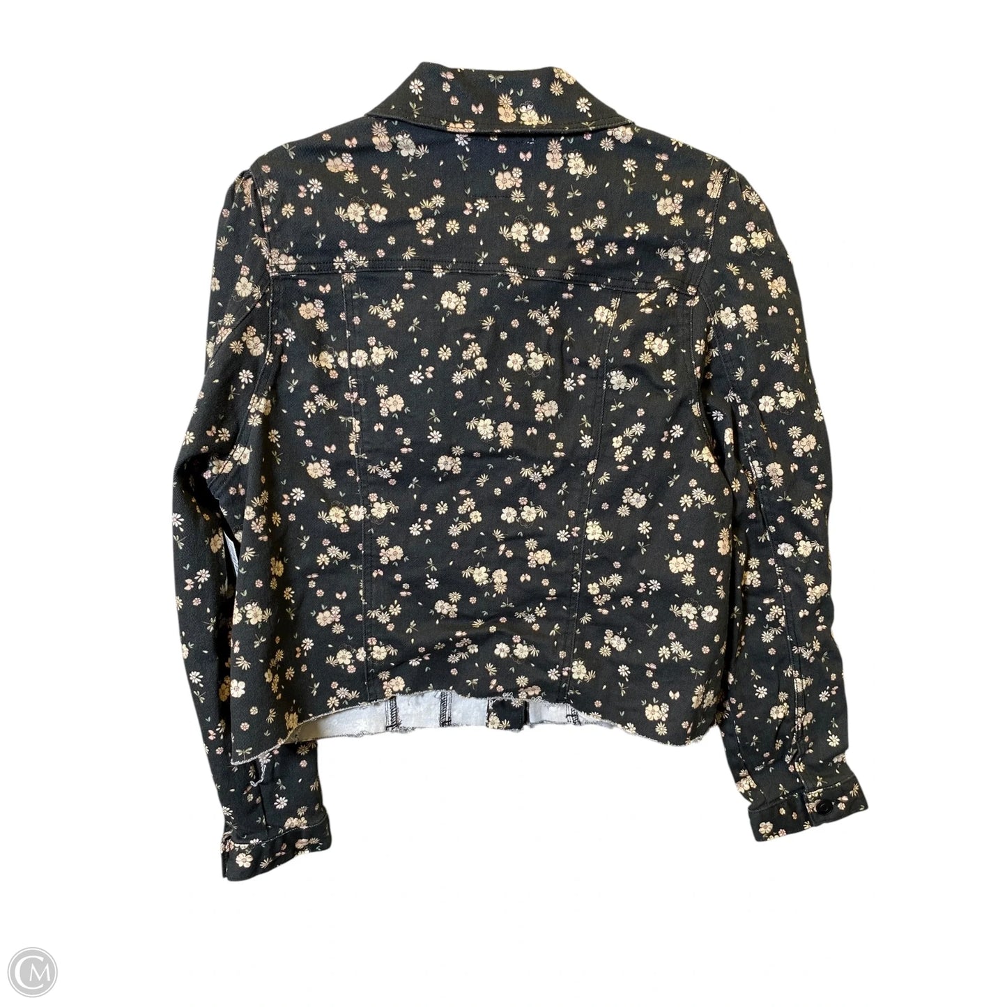 Jacket Denim By Celebrity Pink In Floral Print, Size: XXL
