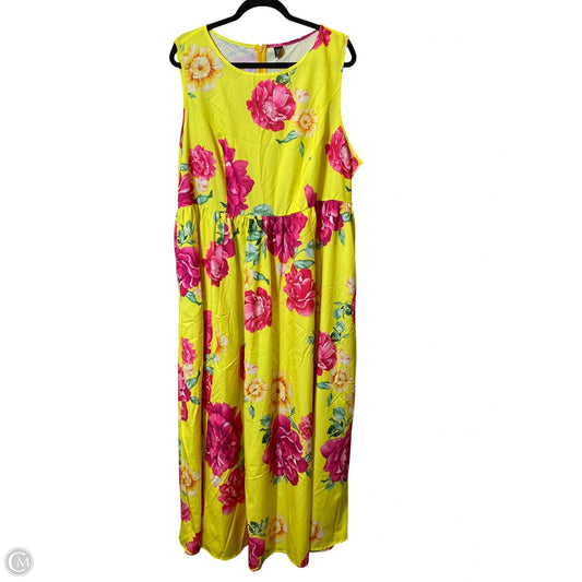 Dress Casual Maxi By Shein In Floral Print, Size: 4x