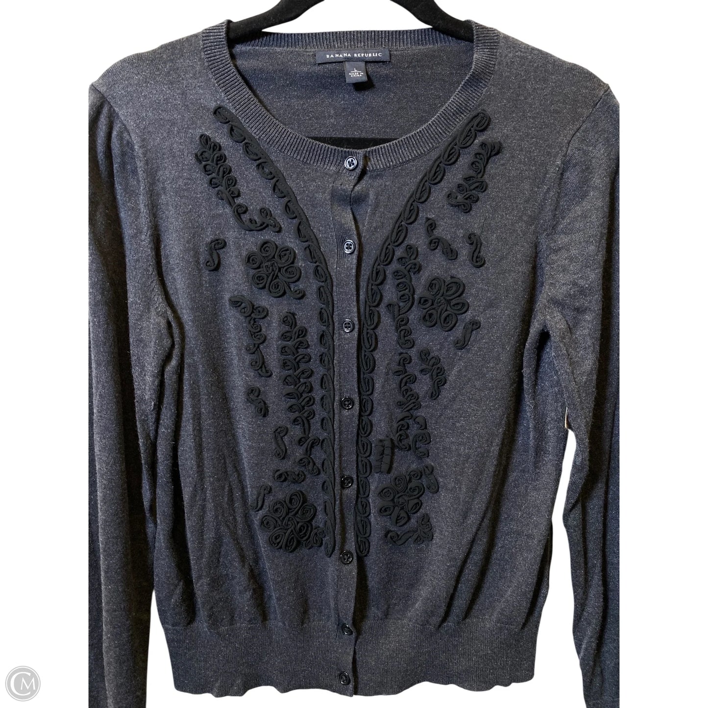 Cardigan By Banana Republic In Grey, Size: L