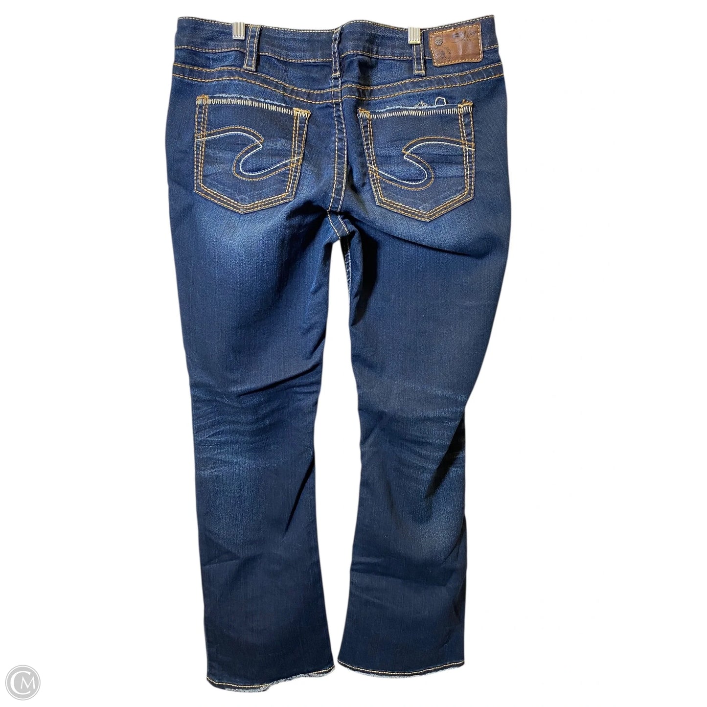 Jeans Flared By Silver In Blue Denim, Size: 16