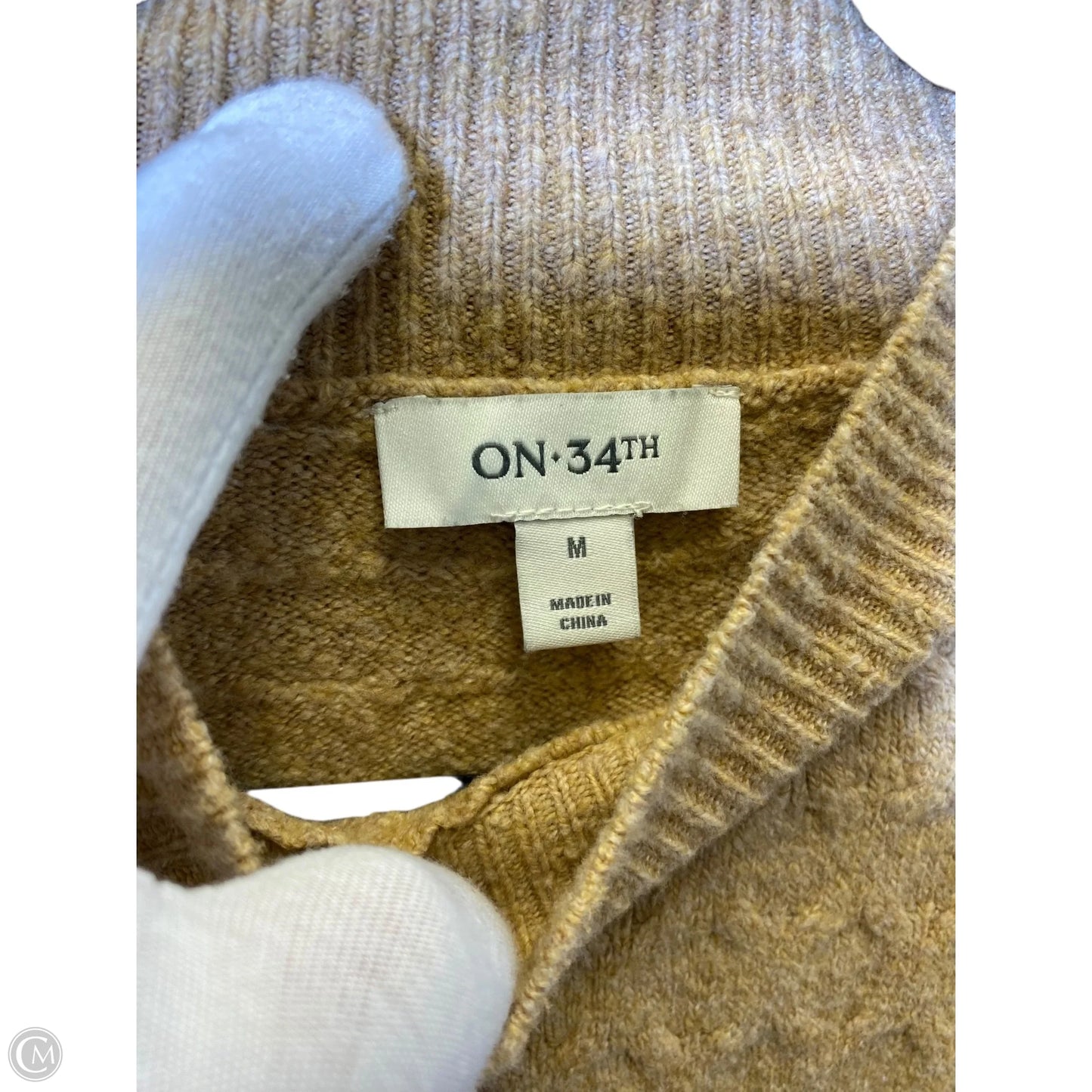 Sweater By On 34th In Beige, Size: M