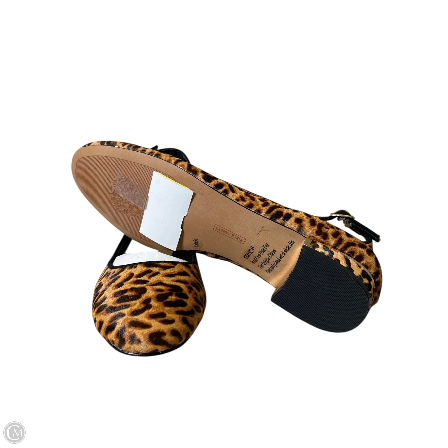 Sandals Flats By Vince Camuto In Animal Print, Size: 8.5