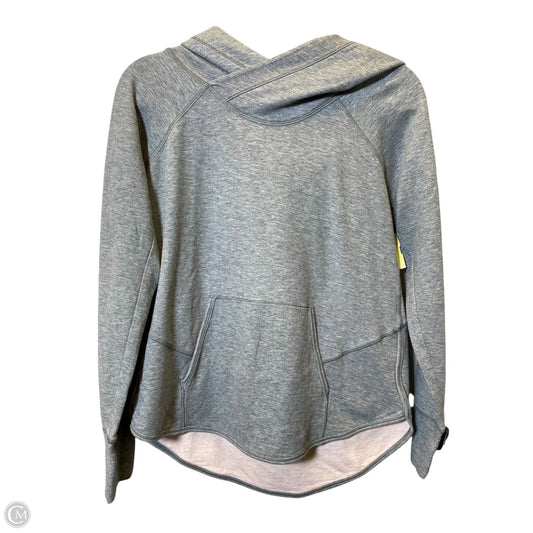 Sweatshirt Hoodie By Lululemon In Grey, Size: 10