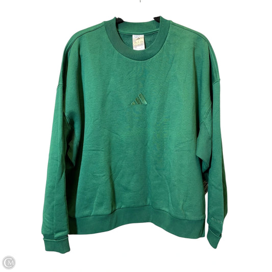 Sweatshirt Crewneck By Adidas In Green, Size: Xl