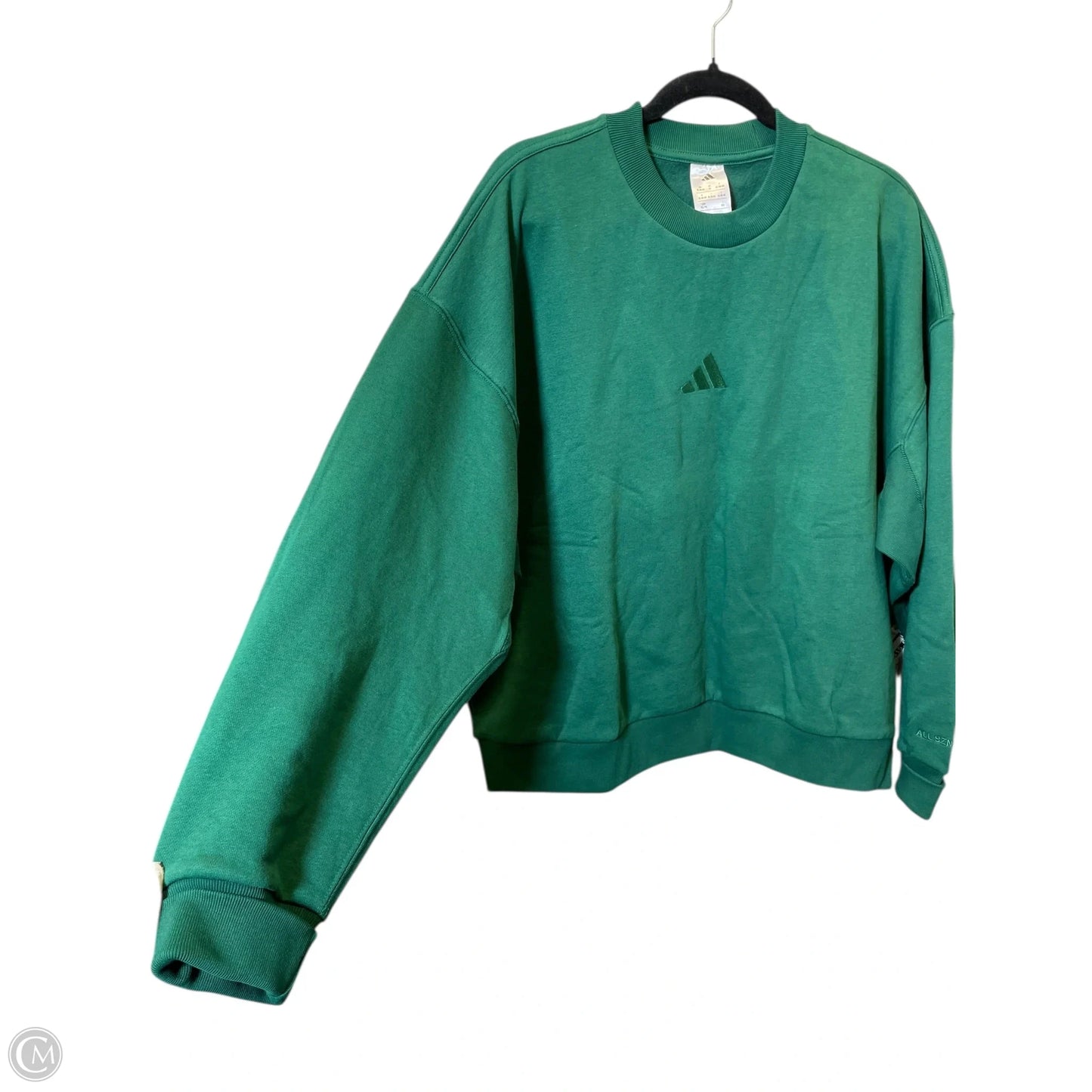 Sweatshirt Crewneck By Adidas In Green, Size: Xl