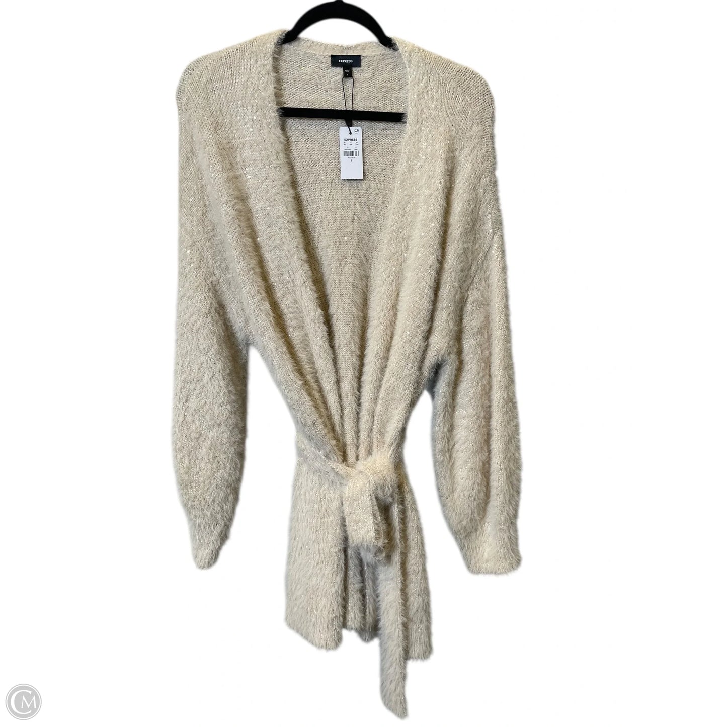 Cardigan By Express In Beige, Size: L