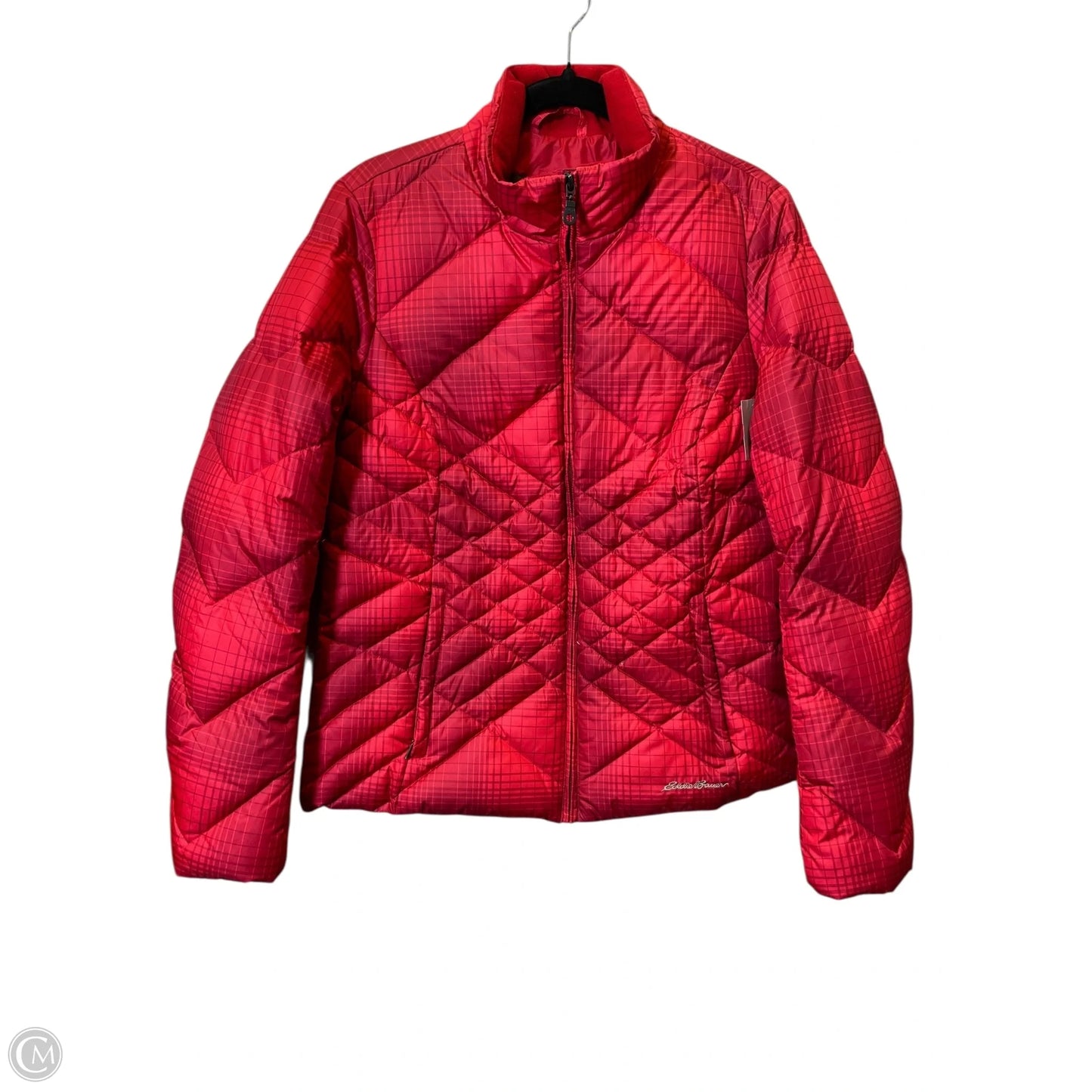 Jacket Puffer & Quilted By Eddie Bauer In Red, Size: L