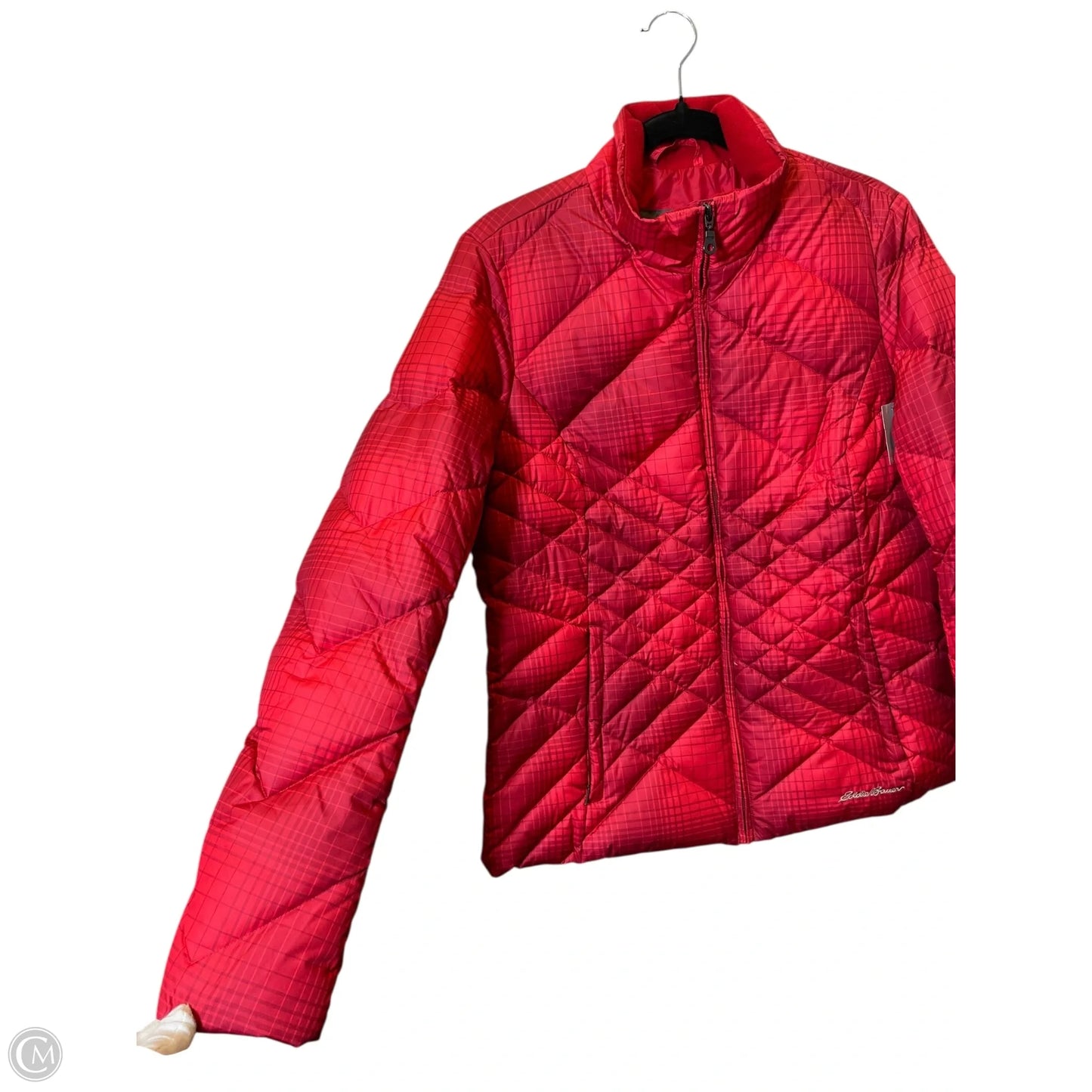 Jacket Puffer & Quilted By Eddie Bauer In Red, Size: L