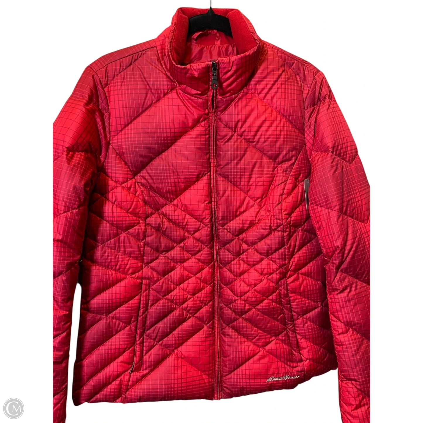 Jacket Puffer & Quilted By Eddie Bauer In Red, Size: L
