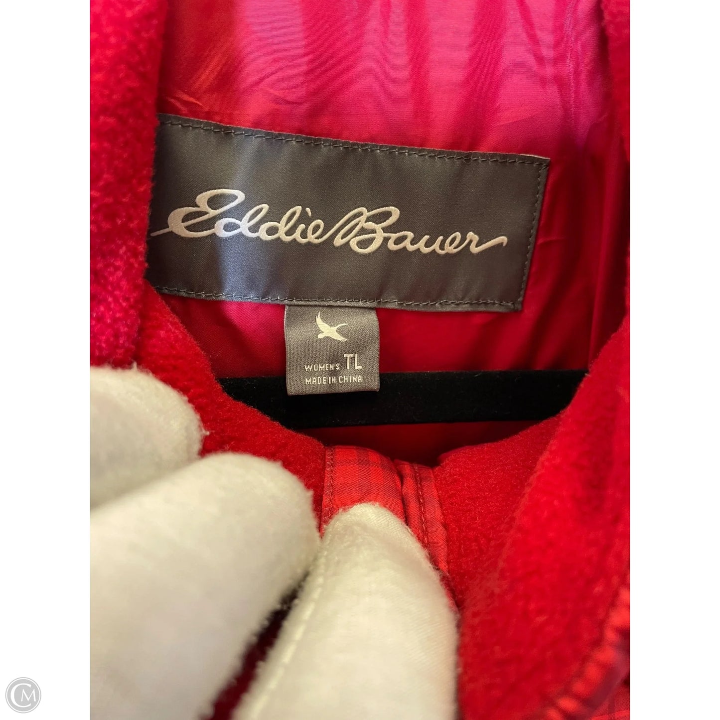 Jacket Puffer & Quilted By Eddie Bauer In Red, Size: L