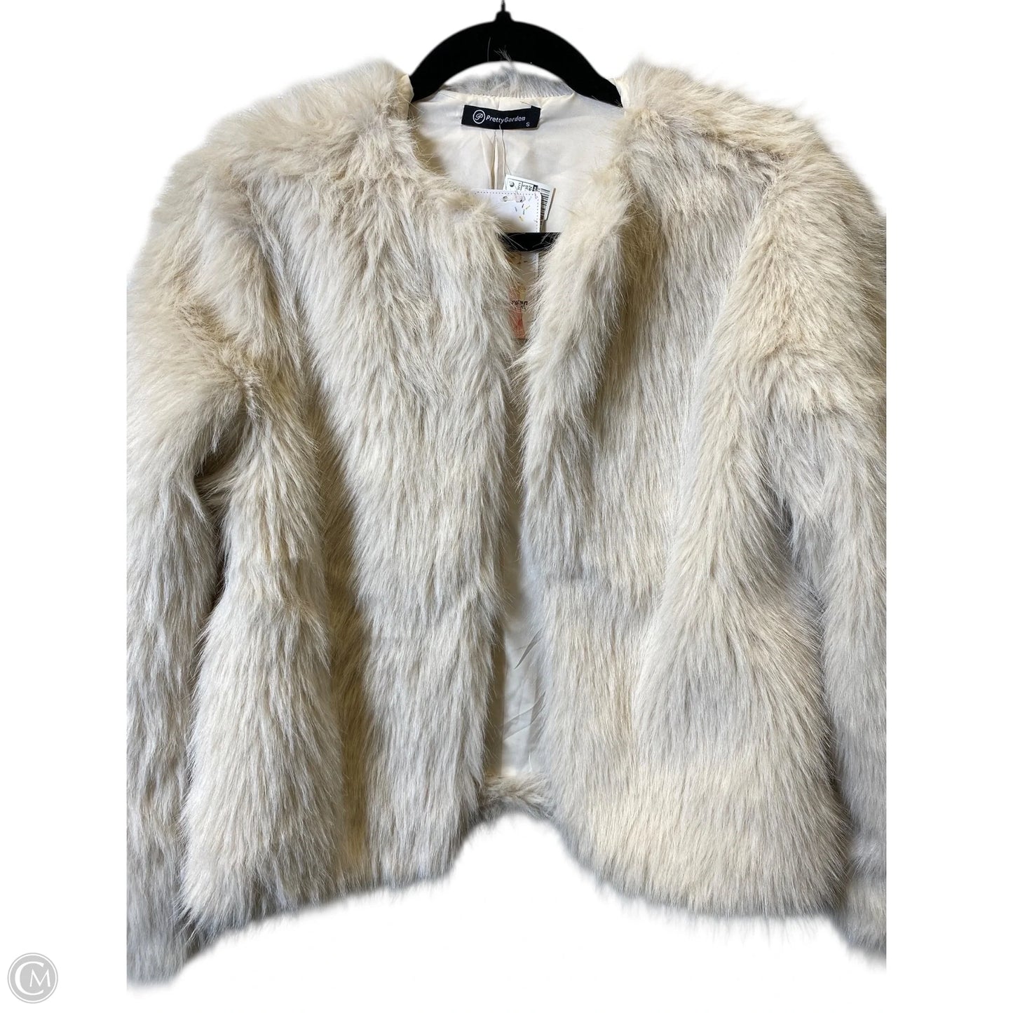 Jacket Faux Fur & Sherpa By Prettygarden In Beige, Size: S