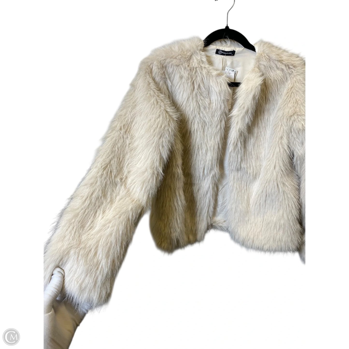Jacket Faux Fur & Sherpa By Prettygarden In Beige, Size: S
