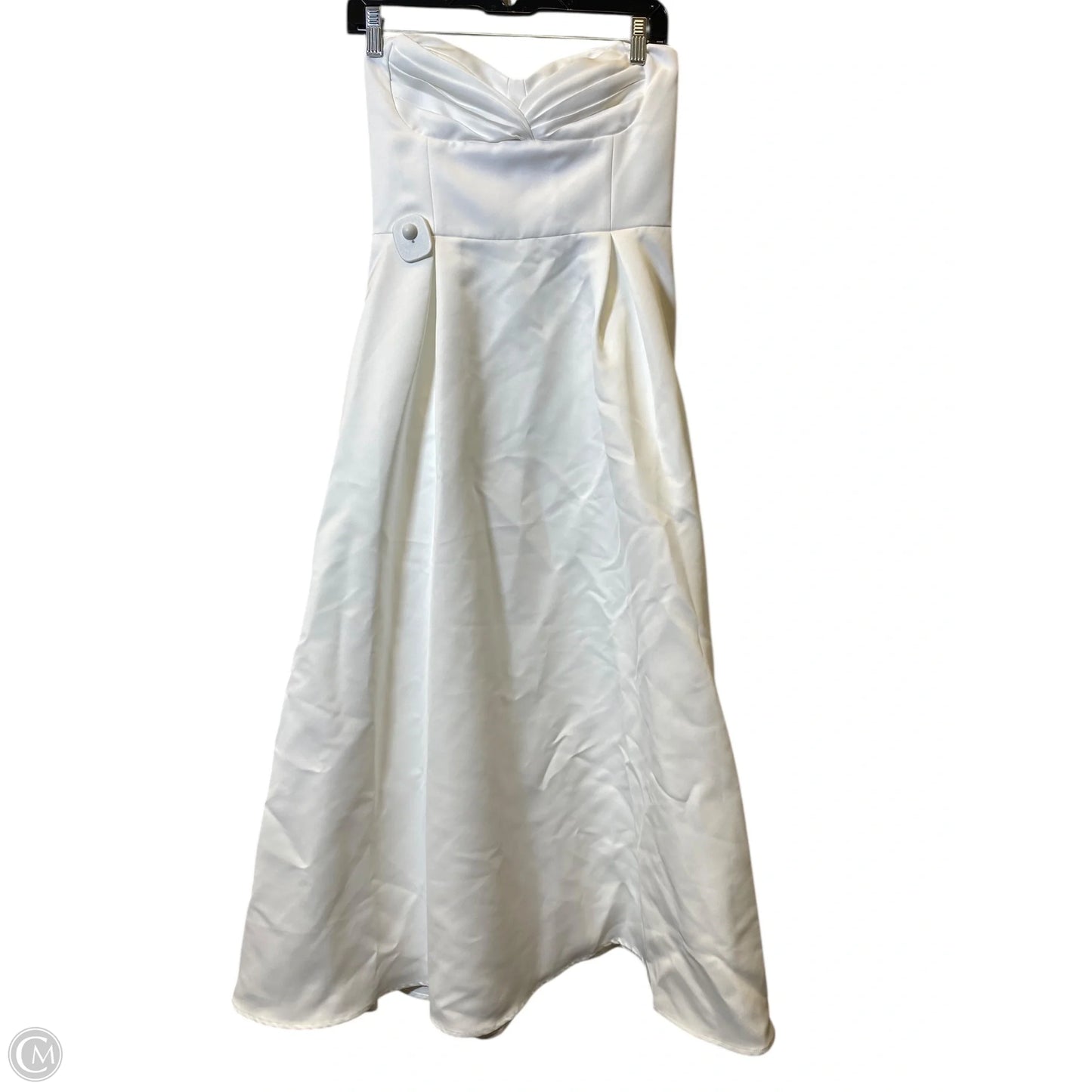 Dress Party Long By Clothes Mentor In White, Size: 6