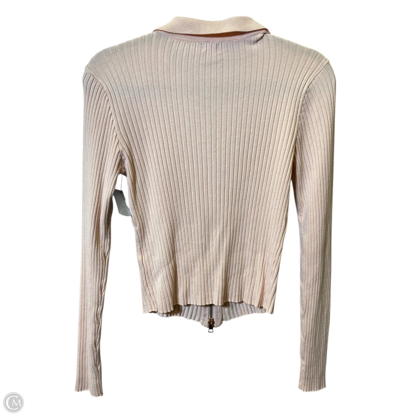 Top Long Sleeve By Guess In Pink, Size: M