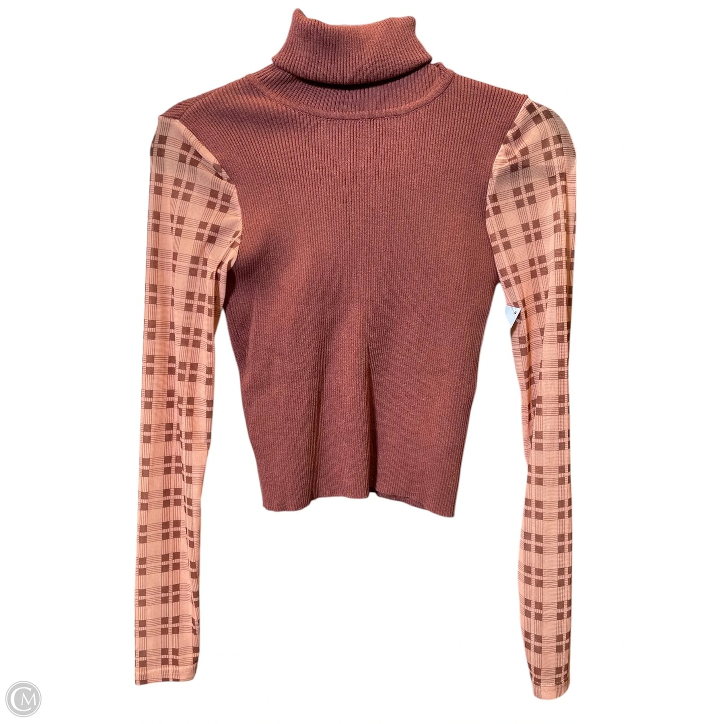 Top Long Sleeve By Zara In Pink, Size: M