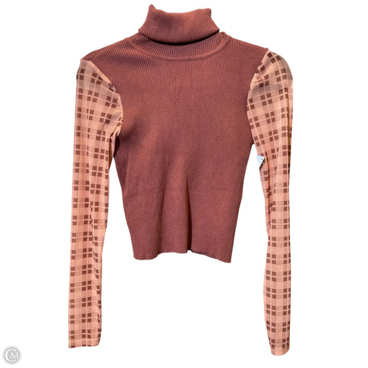 Top Long Sleeve By Zara In Pink, Size: M