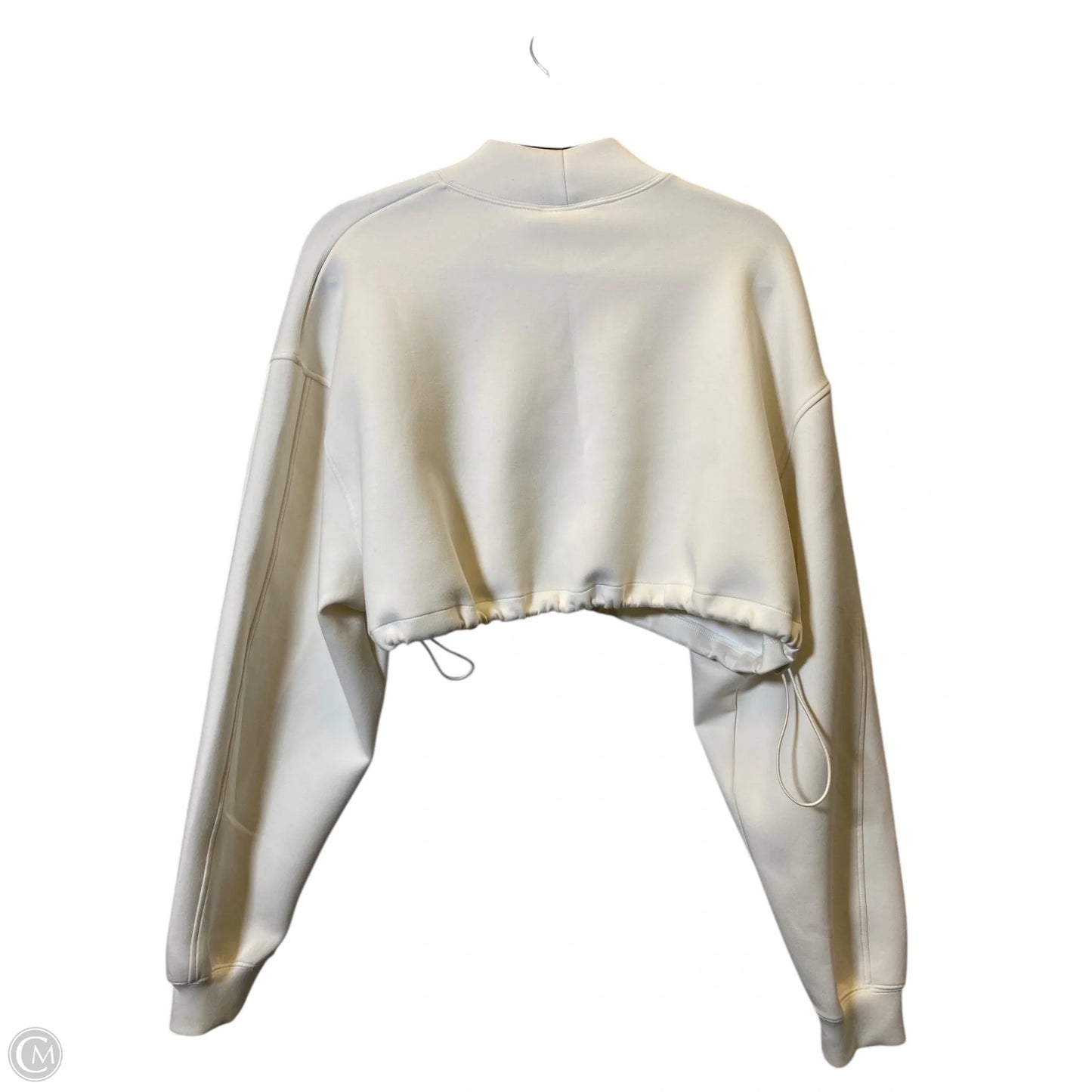 Athletic Sweatshirt Crewneck By Clothes Mentor In Cream, Size: M