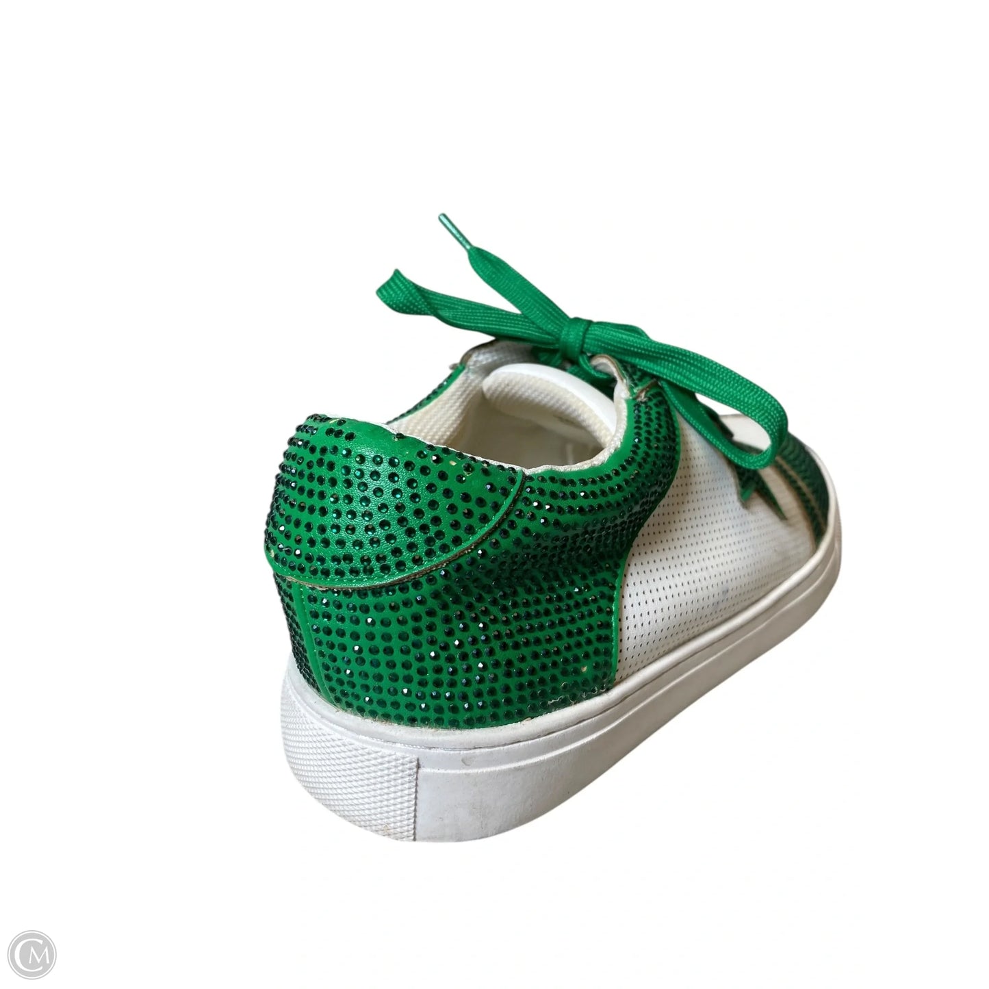 Shoes Sneakers By Corkys In Green & White, Size: 11