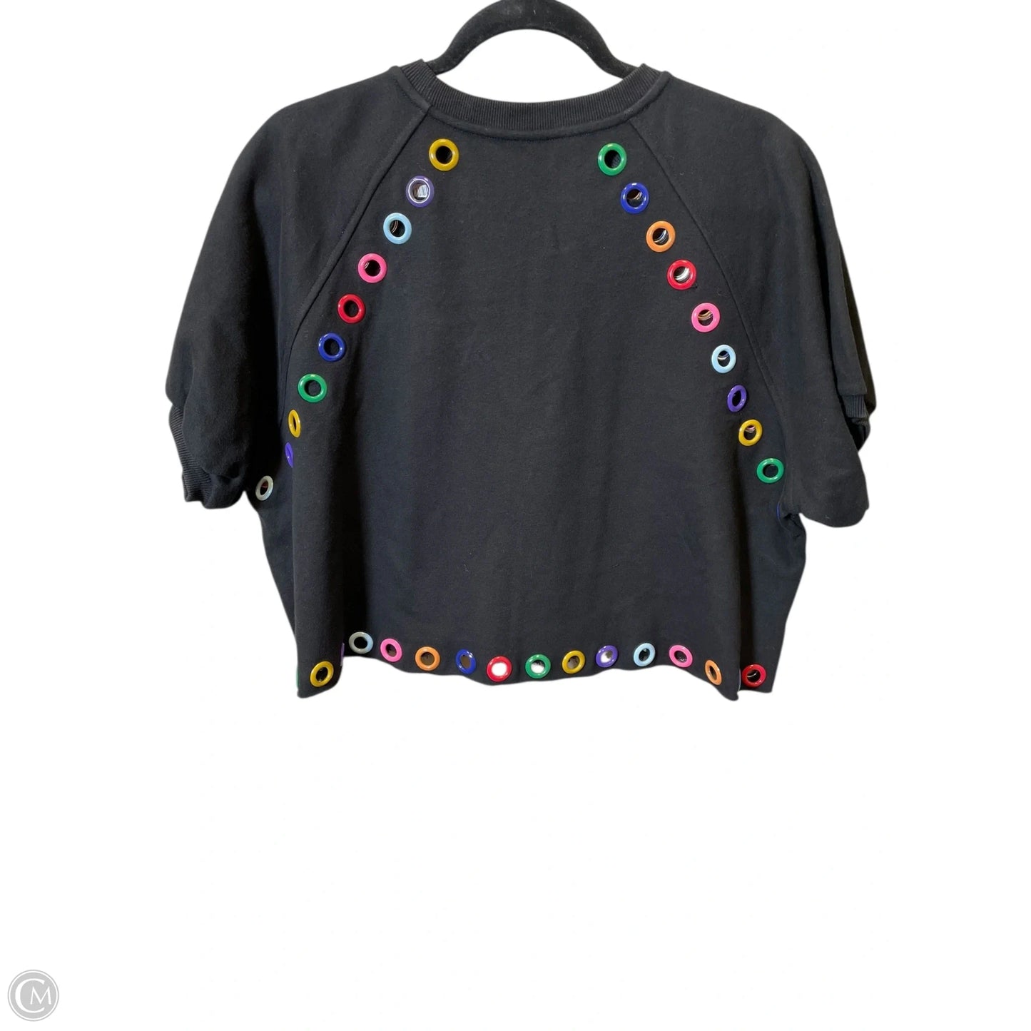 Top Short Sleeve By Clothes Mentor In Black, Size: M