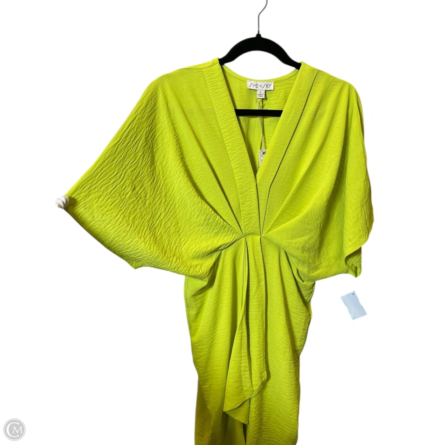 Dress Casual Midi By She + Sky In Green, Size: L