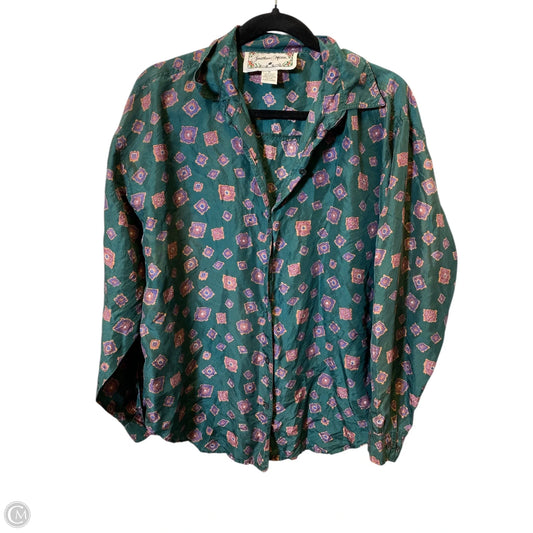 Top Long Sleeve By Jonathan Martin In Multi-colored, Size: M