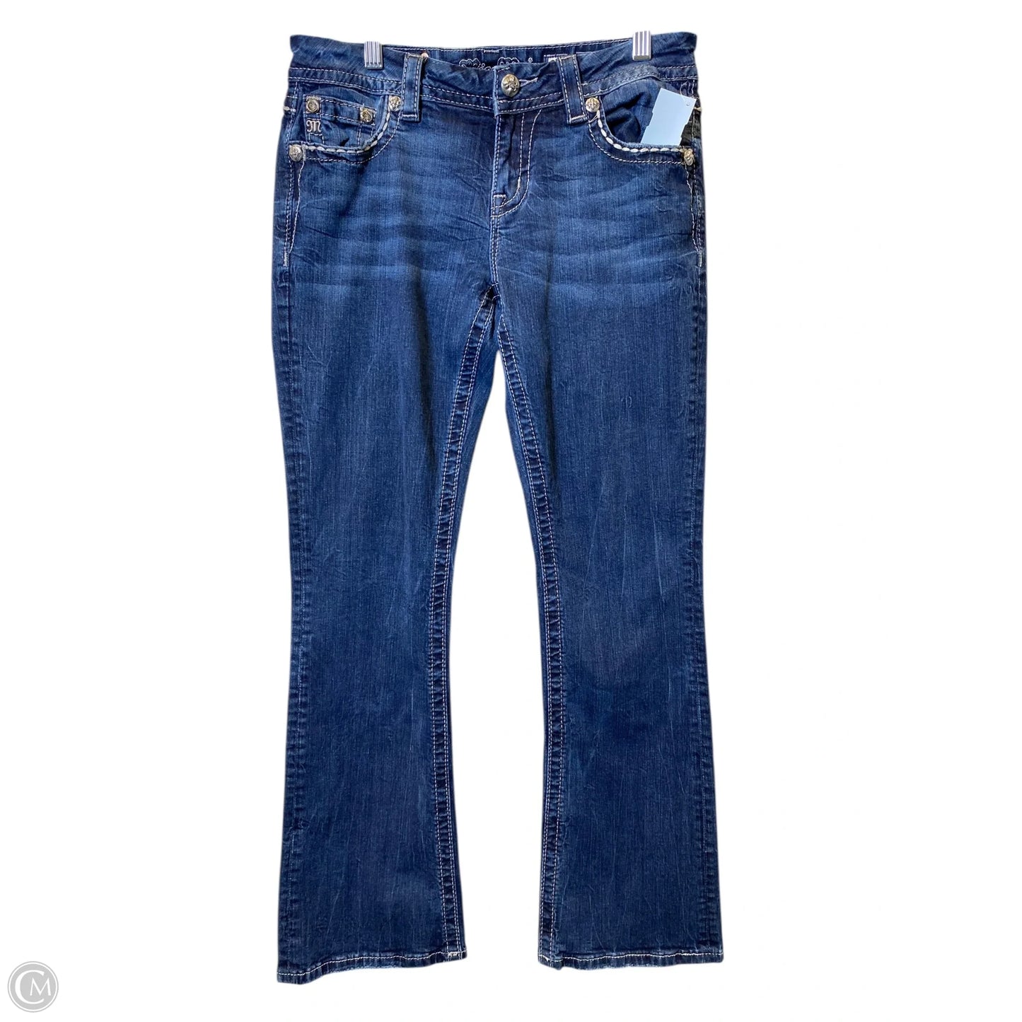 Jeans Boot Cut By Miss Me In Blue Denim, Size: 28