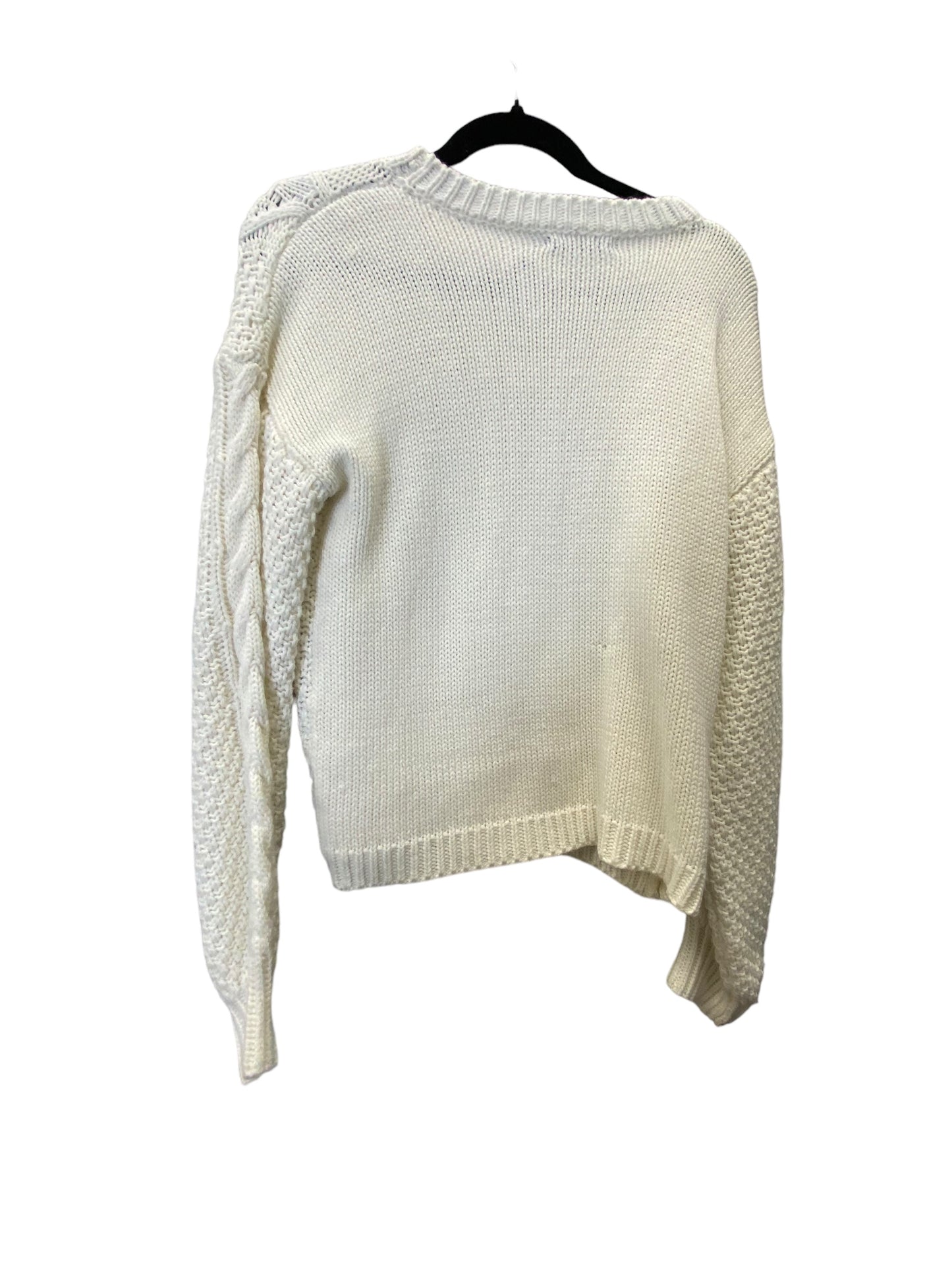 Sweater By Shein In White, Size: M