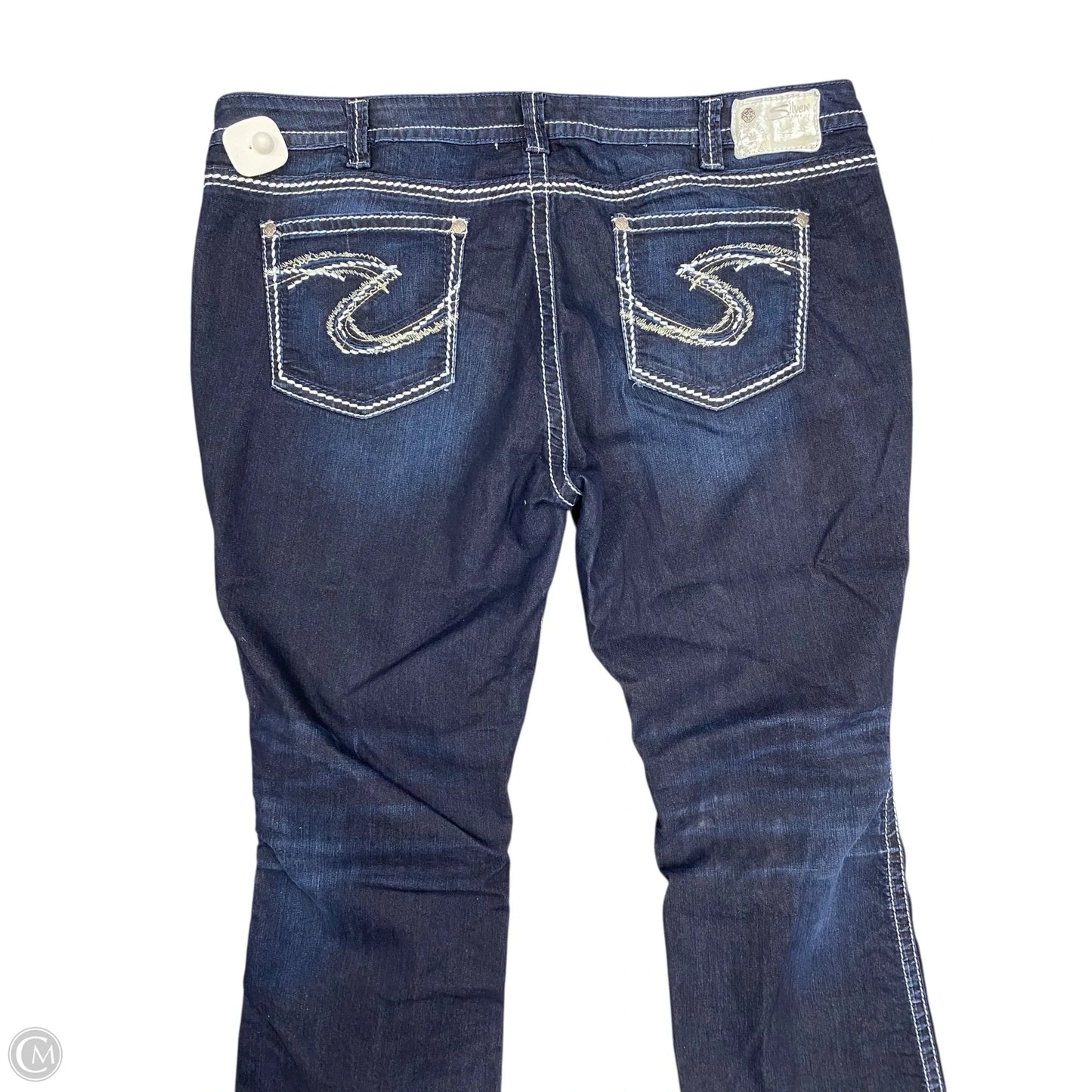 Jeans Boot Cut By Silver In Blue Denim, Size: 18