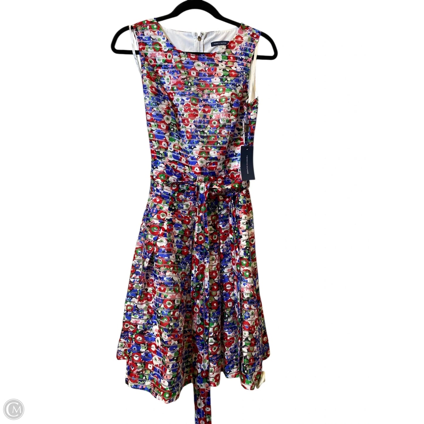 Dress Casual Midi By Tommy Hilfiger In Multi-colored, Size: 6