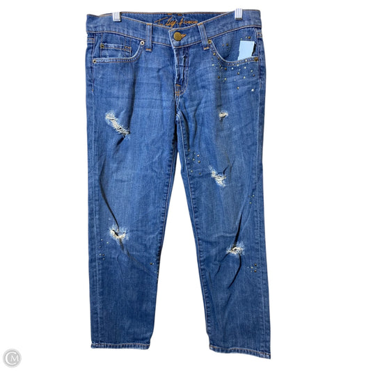 Jeans Straight By Bebe In Blue Denim, Size: 26