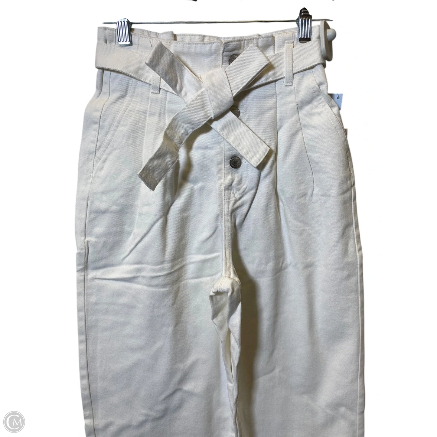 Jeans Straight By Forever 21 In White, Size: 0