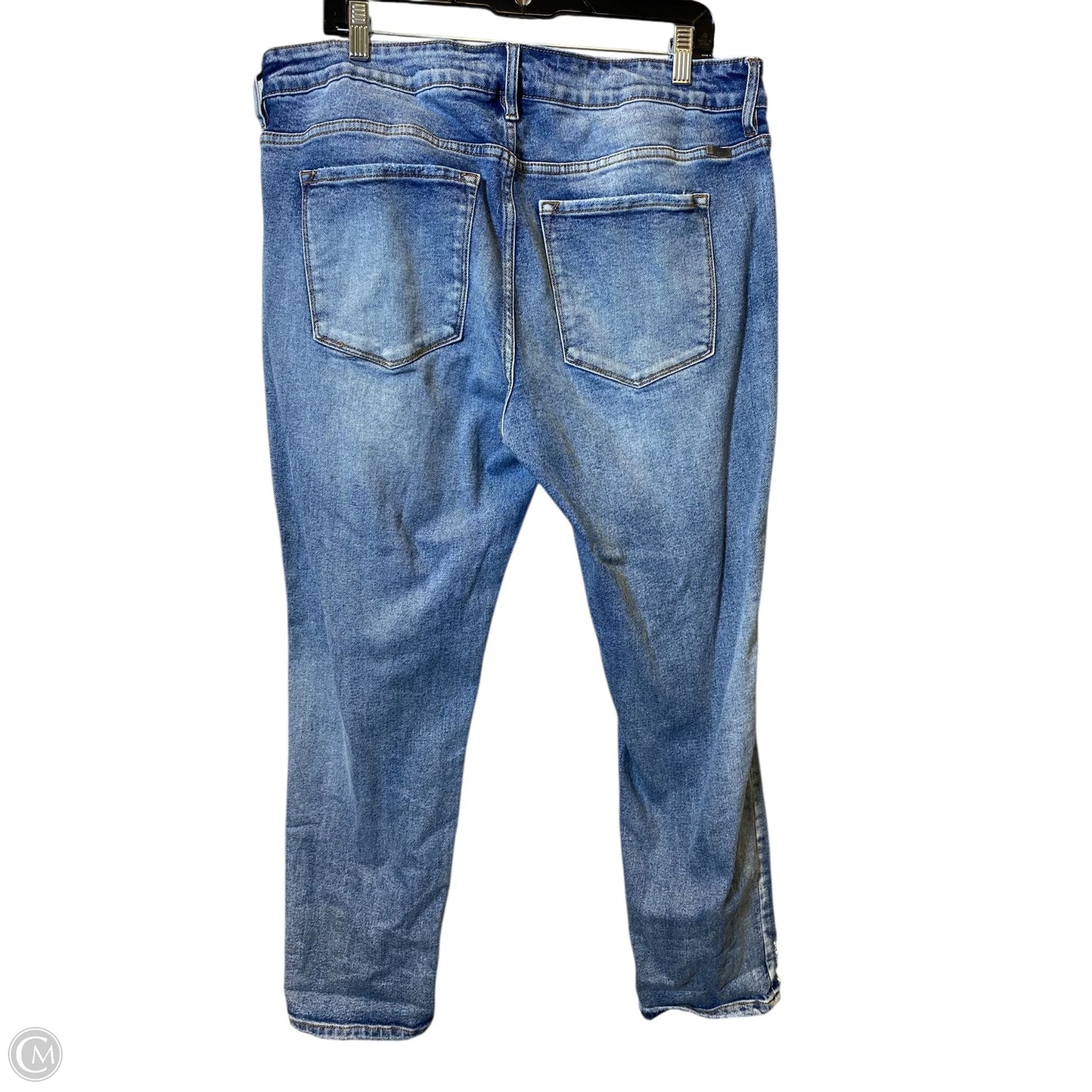 Jeans Straight By Kancan In Blue Denim, Size: 18