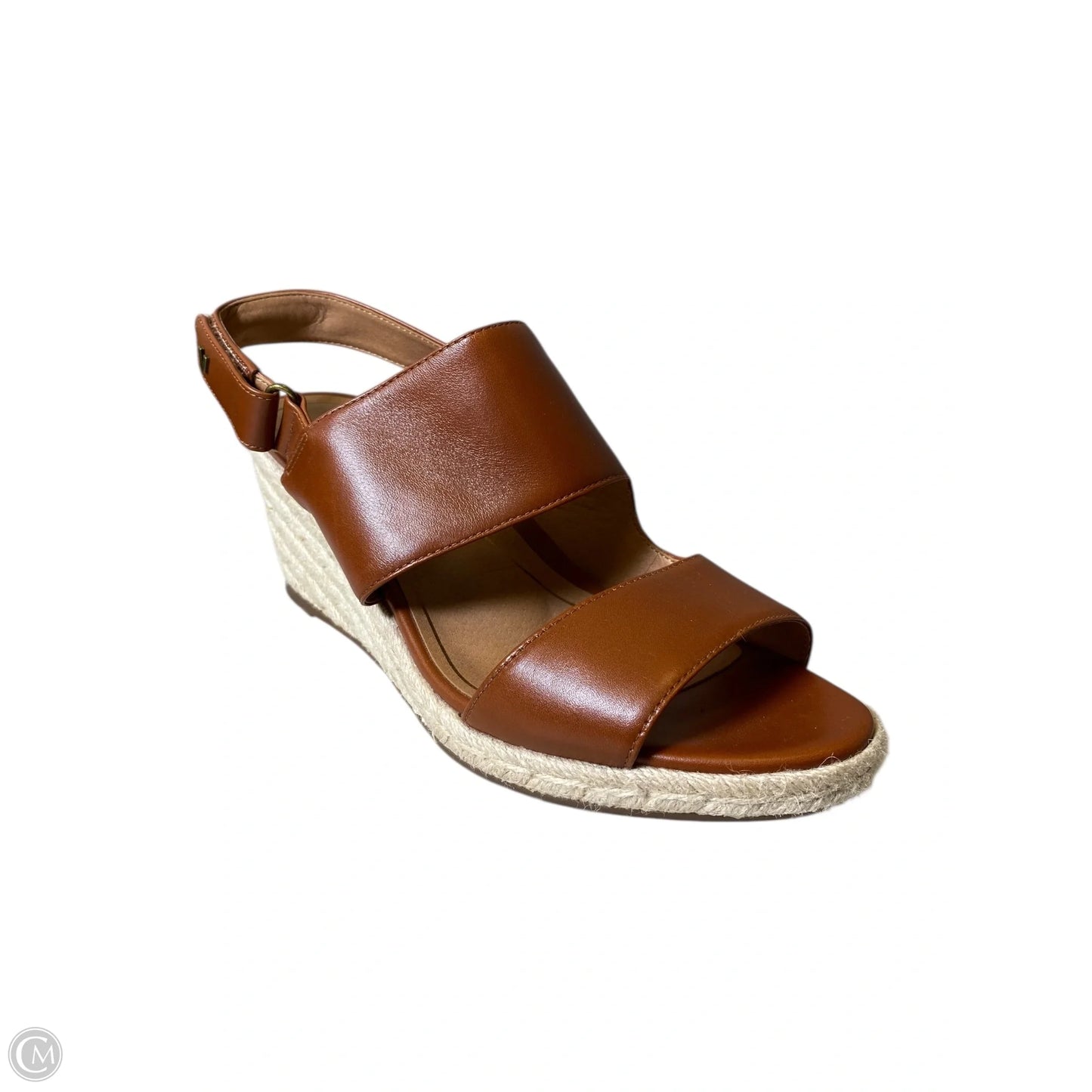 Sandals Heels Wedge By Vionic In Tan, Size: 10