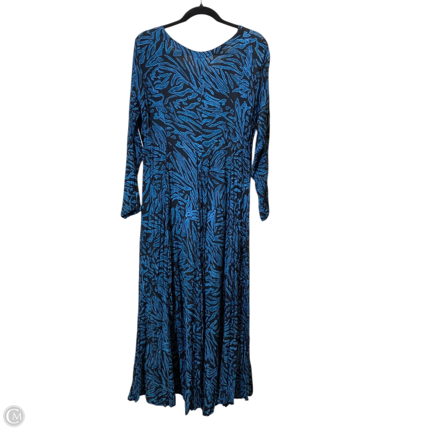 Dress Casual Maxi By Clothes Mentor In Black & Blue, Size: M