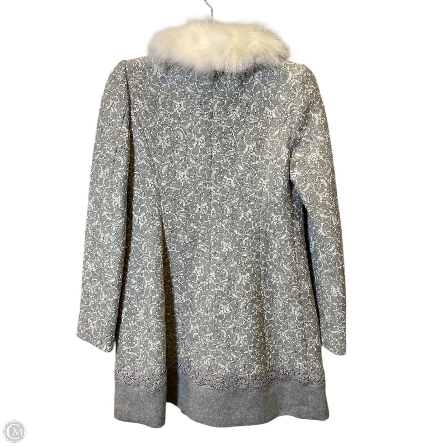 Jacket Moto By Clothes Mentor In Grey, Size: S