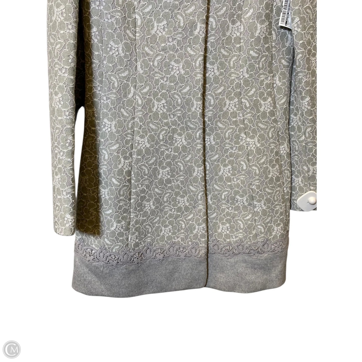 Jacket Moto By Clothes Mentor In Grey, Size: S