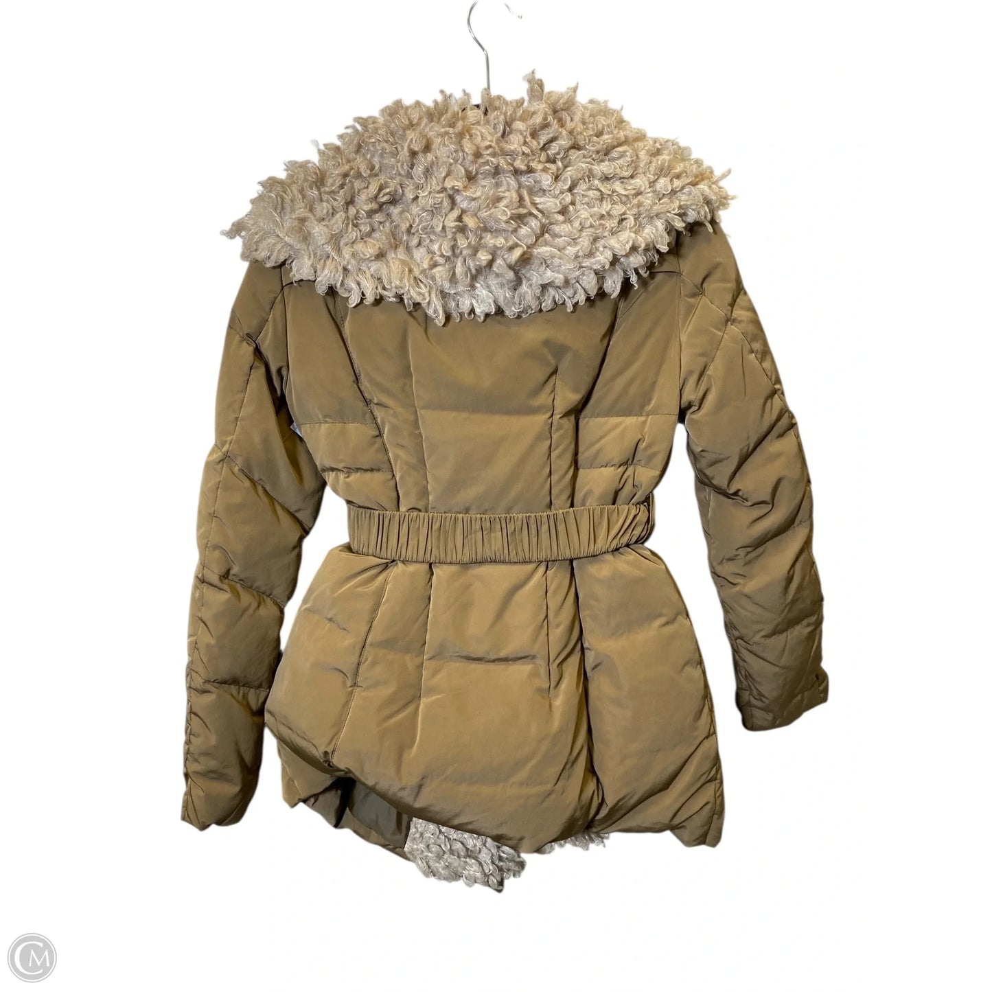 Jacket Puffer & Quilted By Clothes Mentor In Beige, Size: S