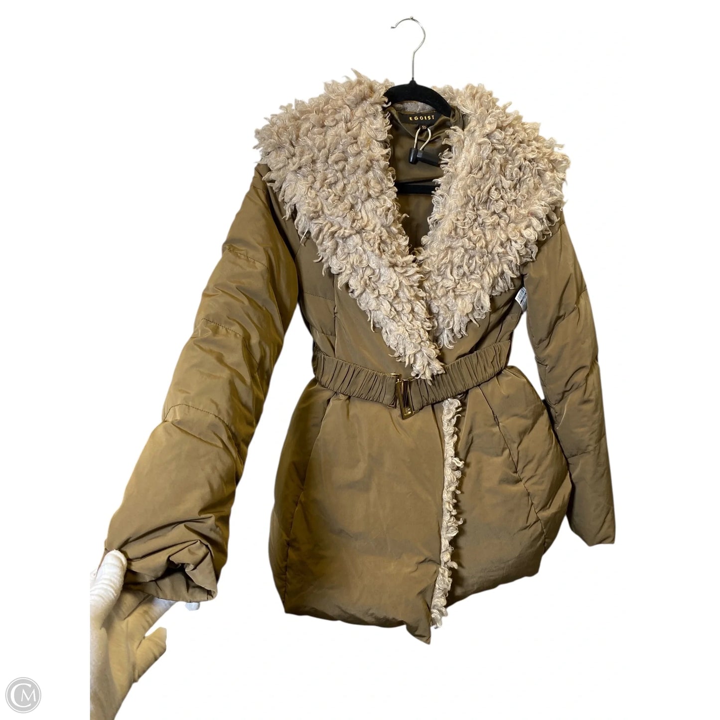 Jacket Puffer & Quilted By Clothes Mentor In Beige, Size: S