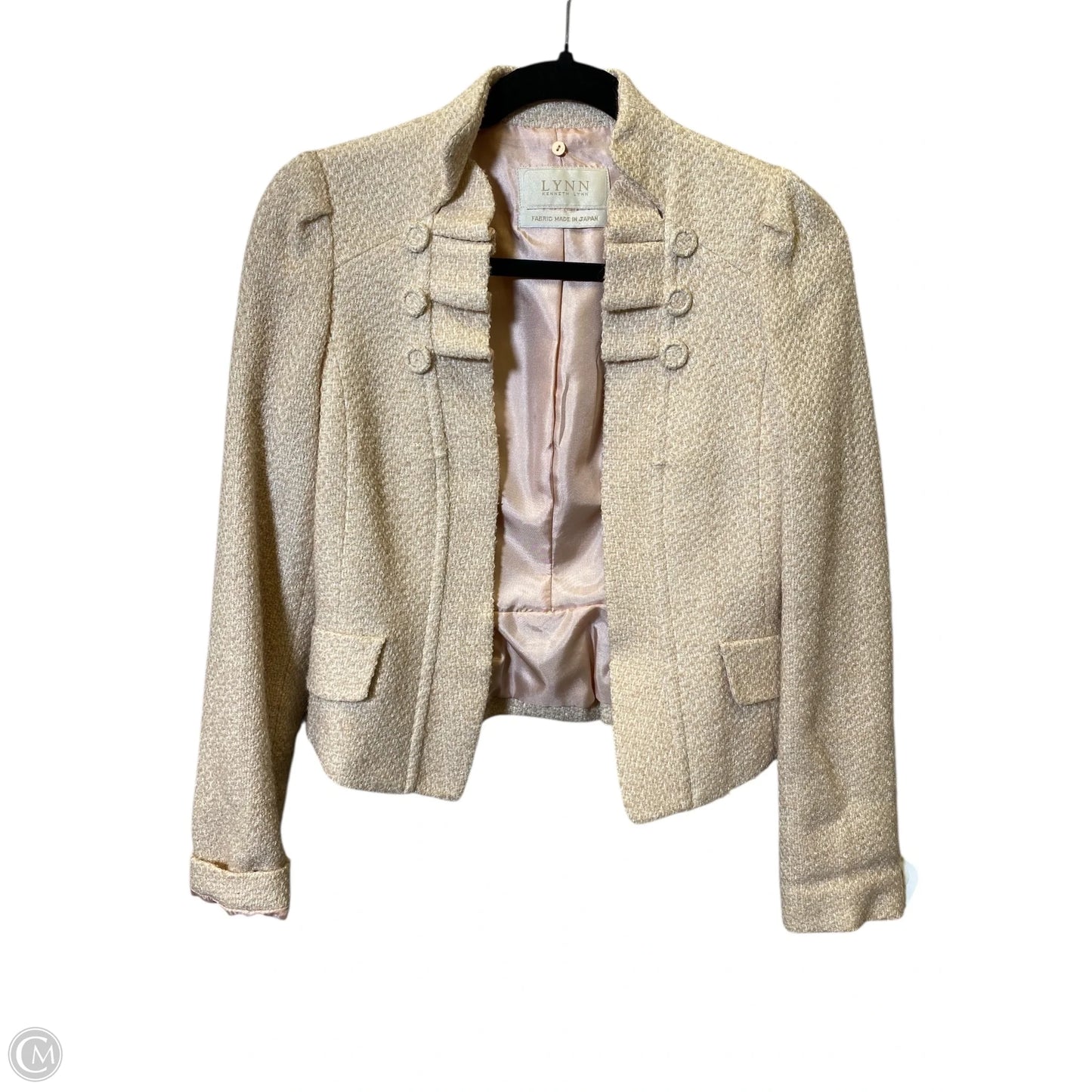 Blazer By Clothes Mentor In Beige, Size: S