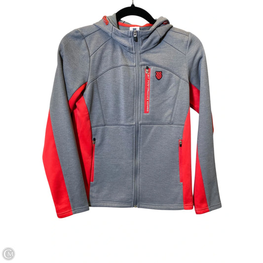 Jacket Other By K Swiss In Grey & Red, Size: S