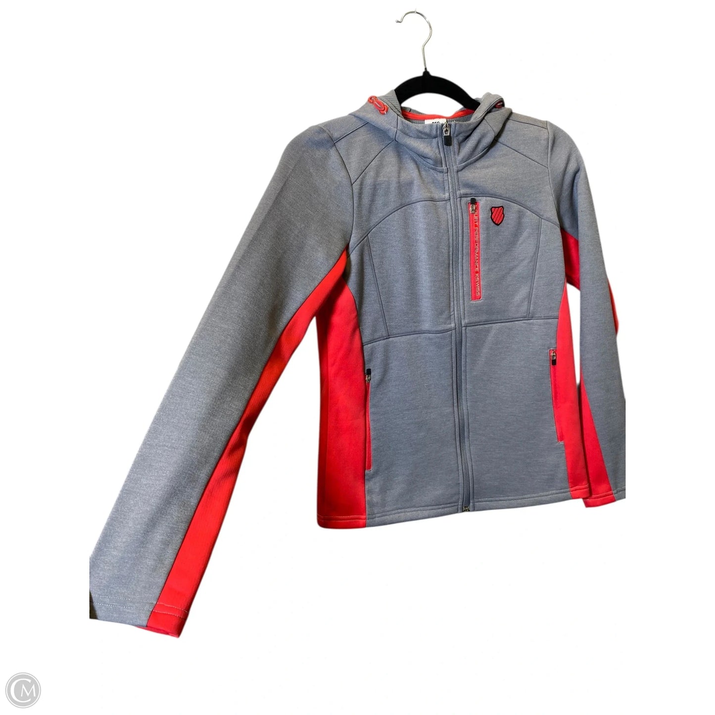 Jacket Other By K Swiss In Grey & Red, Size: S