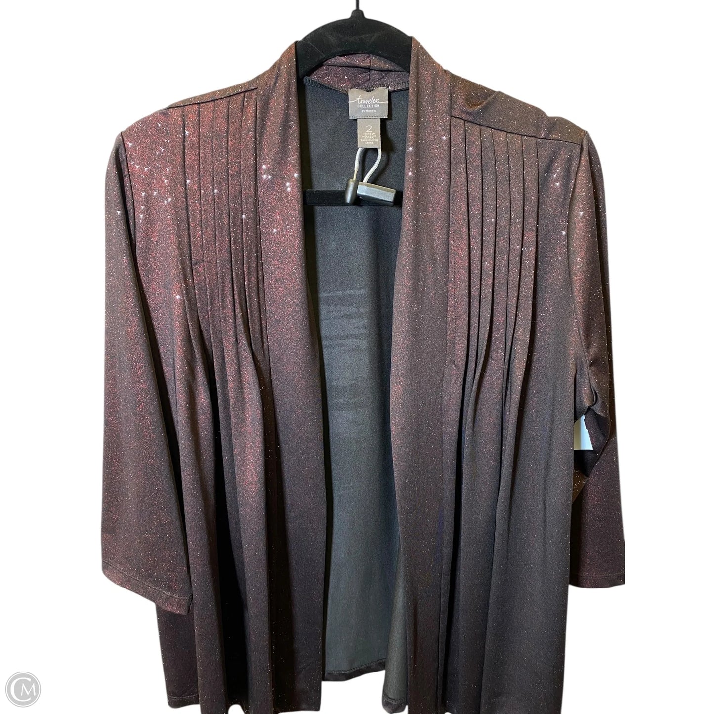 Cardigan By Chicos In Maroon, Size: L
